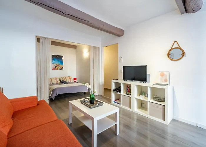 Vieux-nice 2p Climatise Balcon 아파트 *